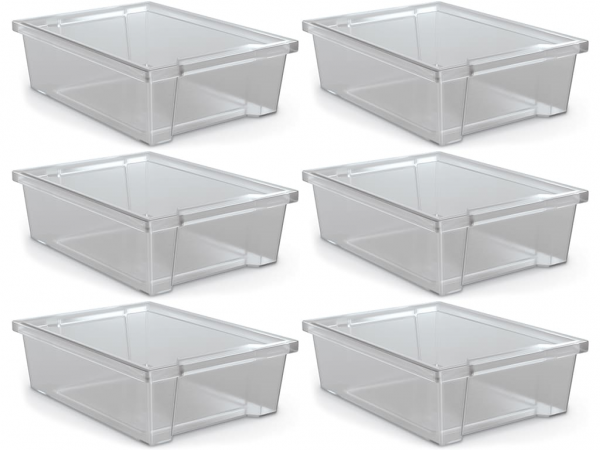 TUBS-6-CLR Clear Tubs